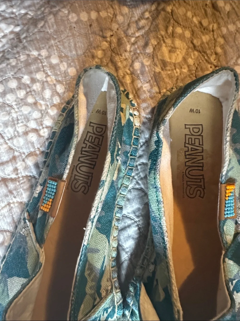 Ubuntu Snoopy teal Canvas Espadrilles